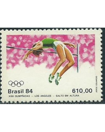 C1382 XXIII OLIMPÍADAS DE LOS ANGELS  1984 SALTO EM ALTURA NOVO 3575